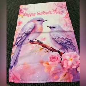 Happy Mother's Day Pink & Lavender Bird Garden Flag